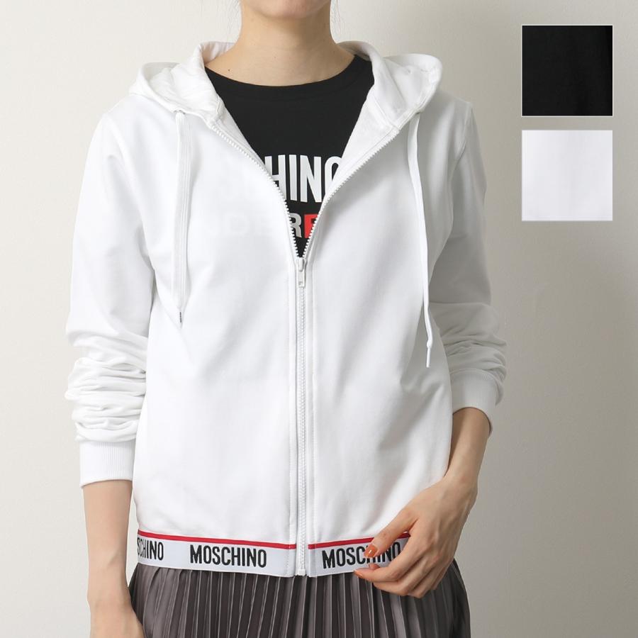 Moschino Underwear モスキーノ アンダーウェア 1702 9012 カラー2色 パーカー ジップアップ フード フーディ ロゴ レディース Supersport Tn