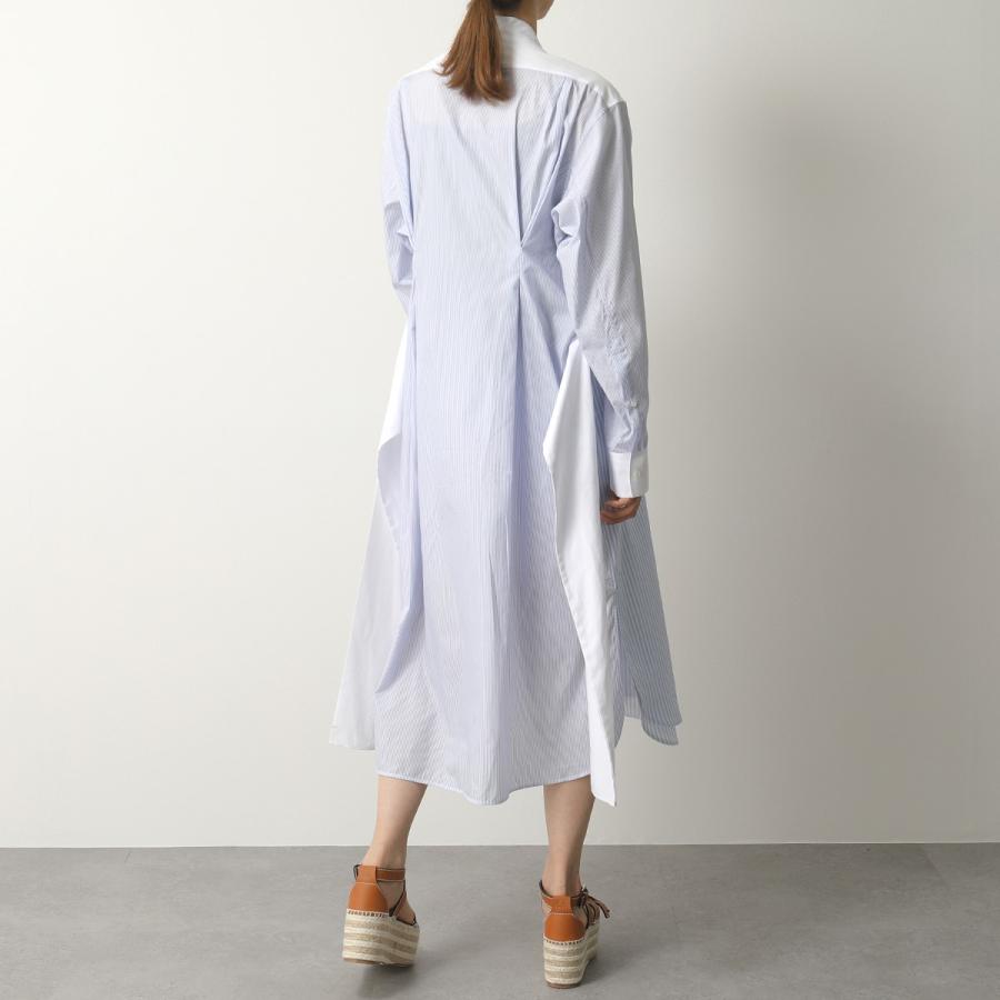 Loewe ロエベ Sga Stripe Shirtd シャツドレス シャツワンピース ストライプ 長袖 コットン リボン 5102 Blue Whi レディース インポートセレクト Musee 通販 Yahoo ショッピング