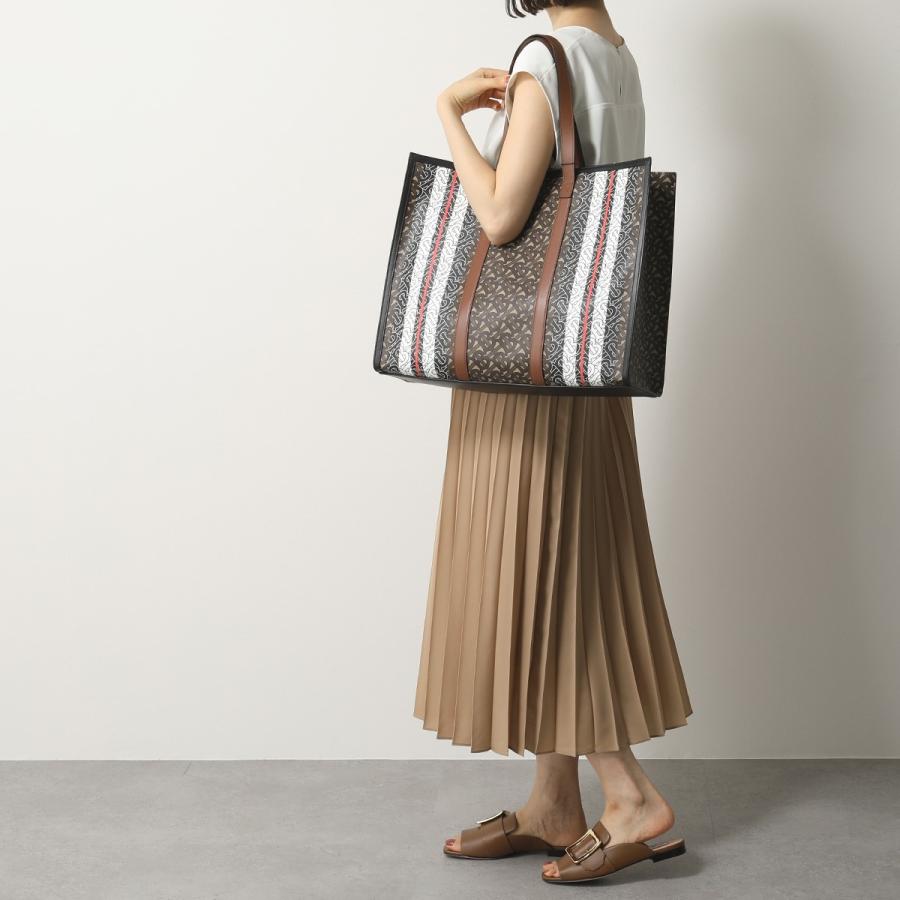 BURBERRY バーバリー 8021488 Monogram Stripe E-canvas Tote Bag BURBERRY バーバリー 8021488 Monogram Stripe E-canvas Tote Bag