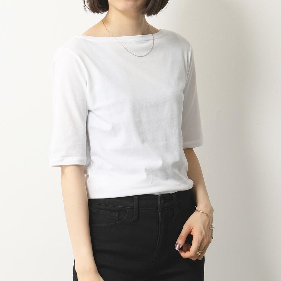 Majestic Filatures マジェスティックフィラチュール M007 Fts370 Deluxe Coton 001 Blanc 半袖 五分丈 Tシャツ ボートネック カットソー レディース インポートセレクト Musee 通販 Yahoo ショッピング