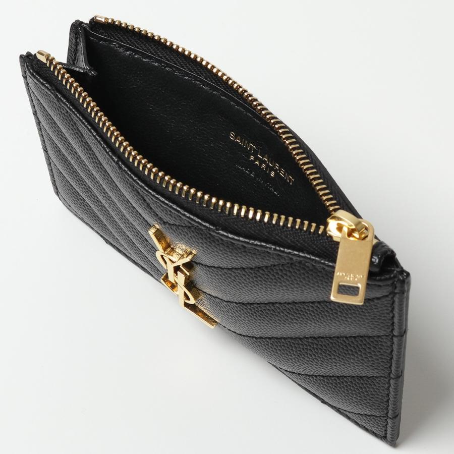 SAINT LAURENT PARIS サンローランパリ 607915   フラグメントケース  レザー ケース ブラック レディース SAINT LAURENT サンローラン コインケース カードケース 607915 BOW01