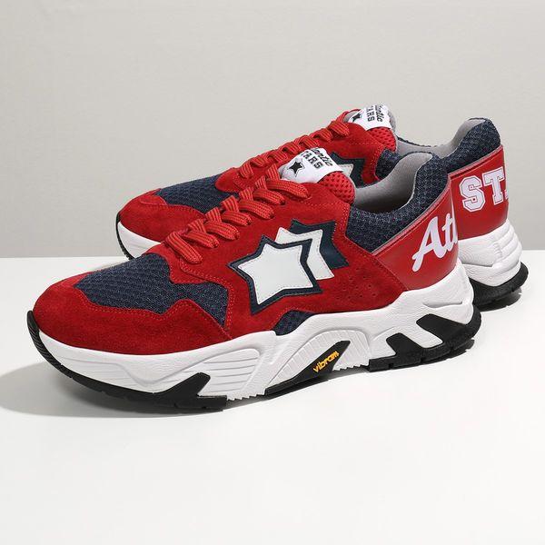 オンラインの新製品 Atlantic Stars アトランティックスターズ Hercules Rn Kk1 ヘラクレス スウェード レザー ローカット スニーカー Vibramソール ロゴ Red 靴 メンズ 激安ランキング Www Superavila Com