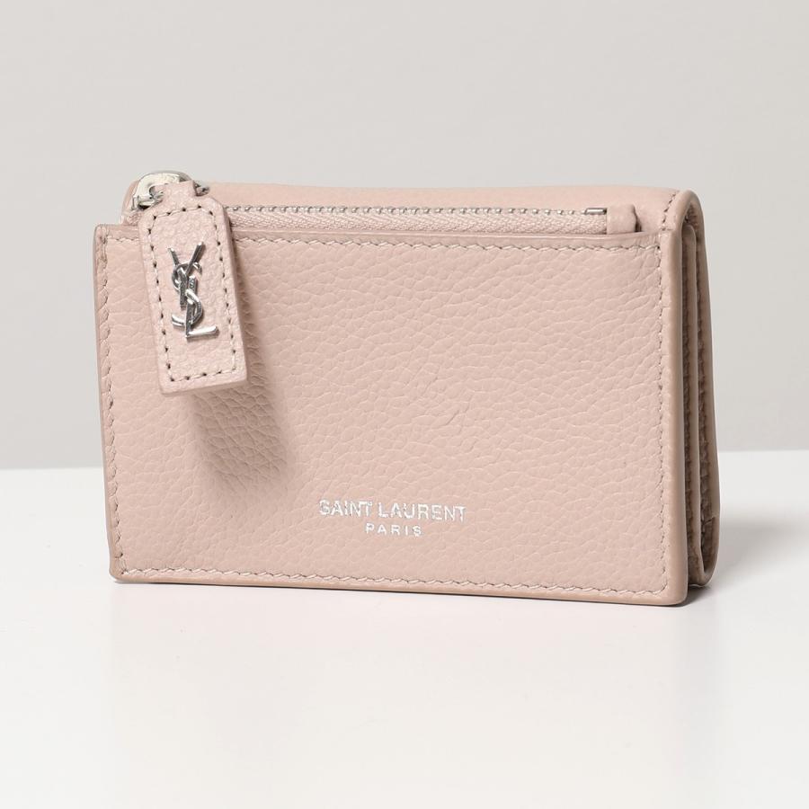 Saint Laurent サンローランパリ B680n レザー 三つ折り財布 ミニ財布 豆財布 6951 Marble Pink レディース インポートセレクト Musee 通販 Yahoo ショッピング