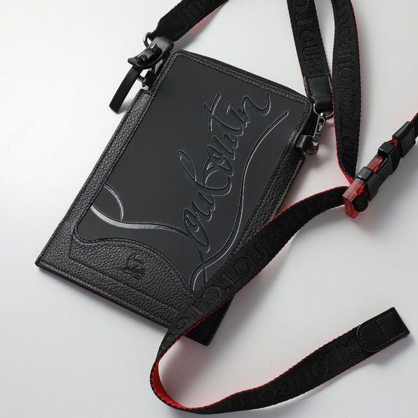 Christian Louboutin クリスチャンルブタン Loubilab ショルダーバッグ ポシェット ネックポーチ レザー 鞄 Cm53 Black Black メンズ インポートセレクト Musee 通販 Yahoo ショッピング