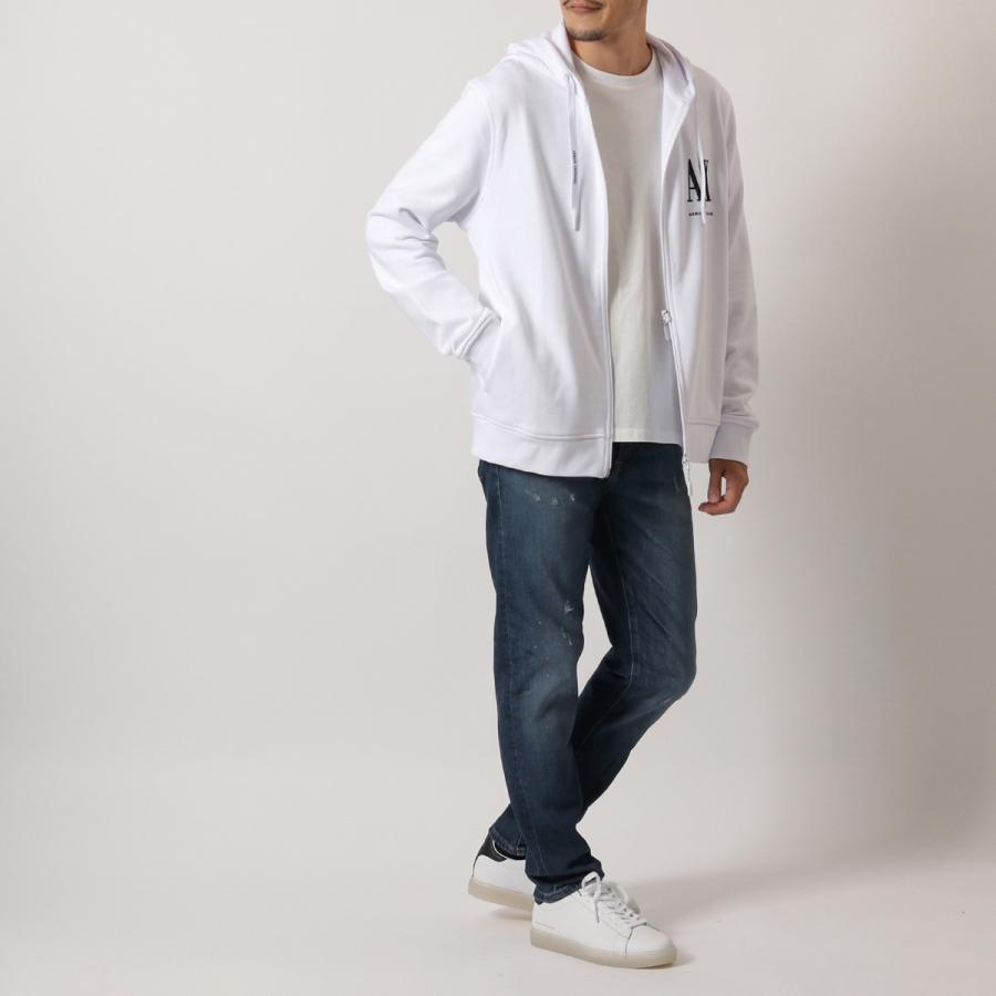 ARMANI EXCHANGE / ジップパーカー/L/コットン/WHT/8NZMPP ZJ1ZZ/ホワイト ARMANI EXCHANGE アルマーニ エクスチェンジ 8NZMPP ZJ1ZZ カラー3色