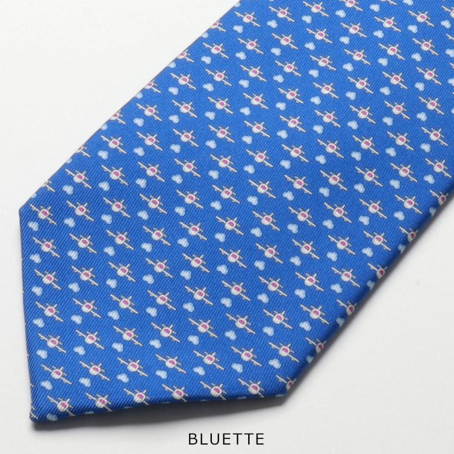 FERRAGAMO（フェラガモ） ネクタイ 35 0360 メンズ シルク 飛行機