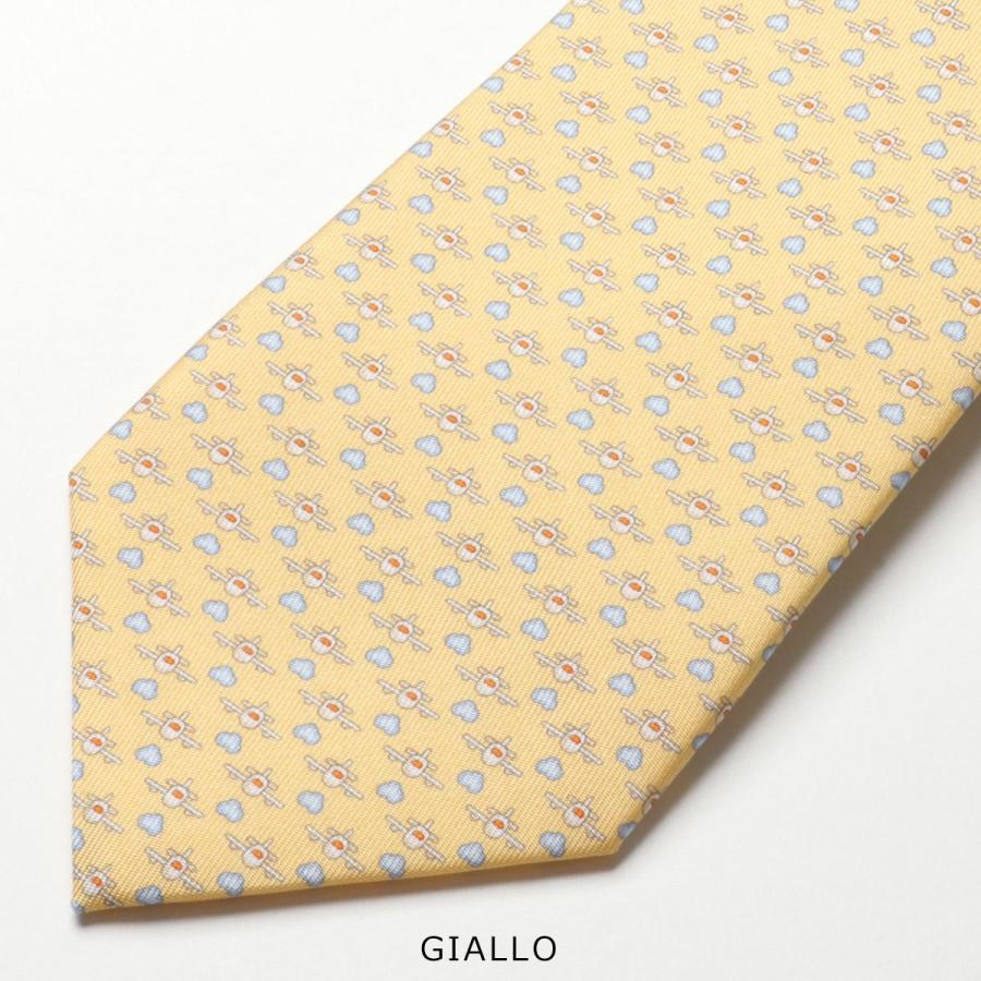 FERRAGAMO（フェラガモ） ネクタイ 35 0360 メンズ シルク 飛行機