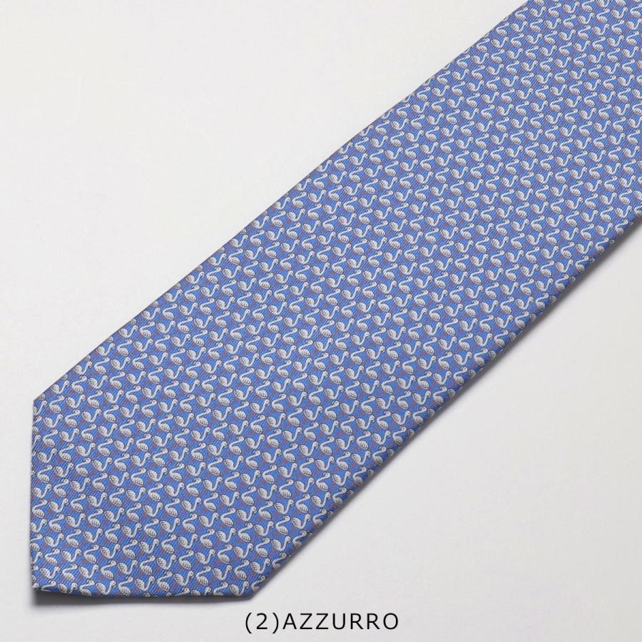 FERRAGAMO（フェラガモ） ネクタイ 35 0346 メンズ フラミンゴ シルク