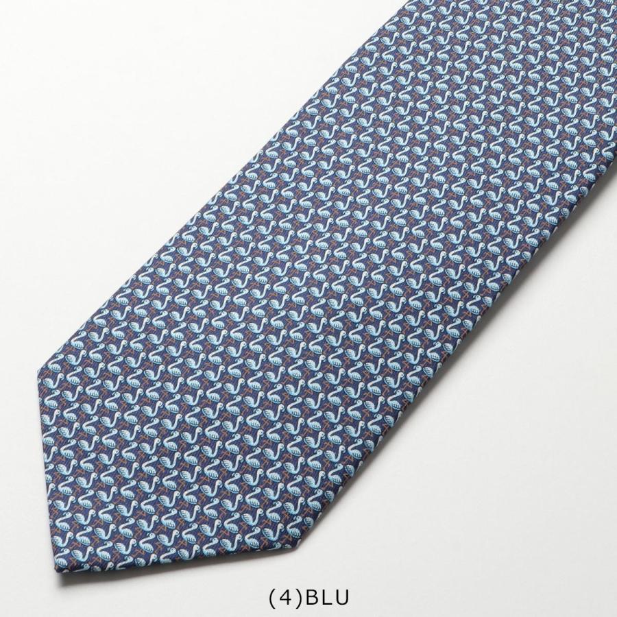 FERRAGAMO（フェラガモ） ネクタイ 35 0346 メンズ フラミンゴ シルク