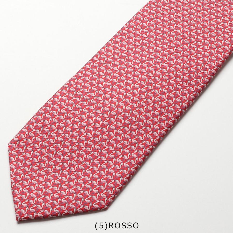 FERRAGAMO（フェラガモ） ネクタイ 35 0346 メンズ フラミンゴ シルク