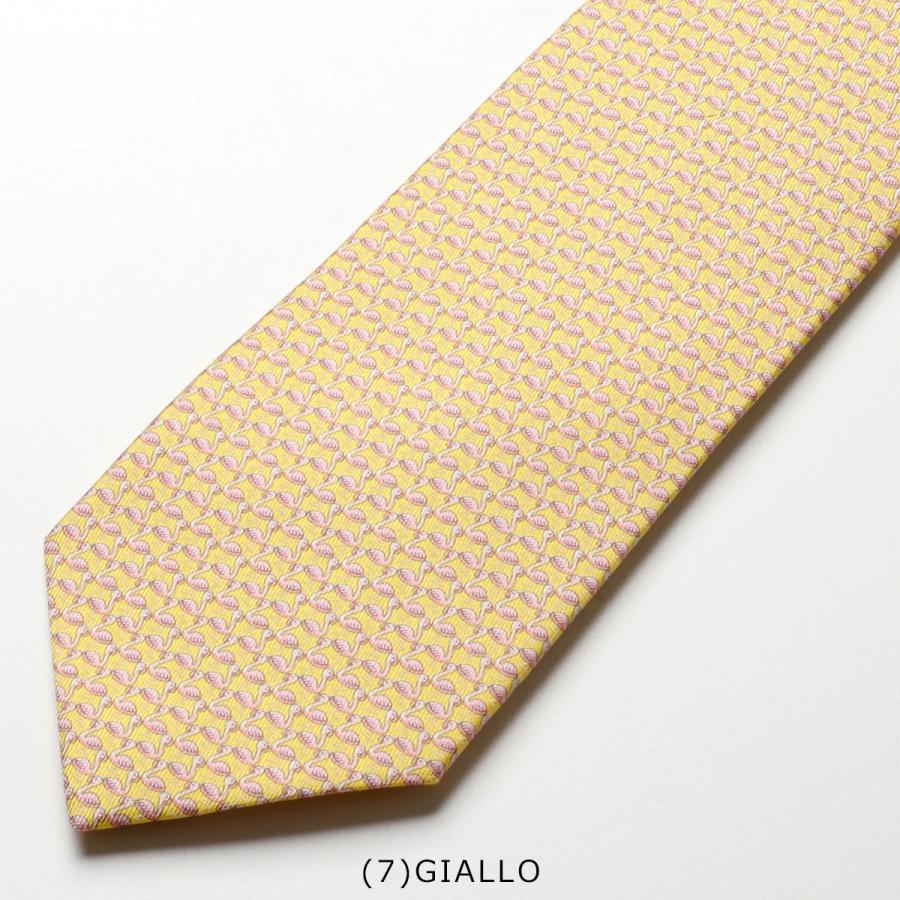 FERRAGAMO（フェラガモ） ネクタイ 35 0346 メンズ フラミンゴ シルク