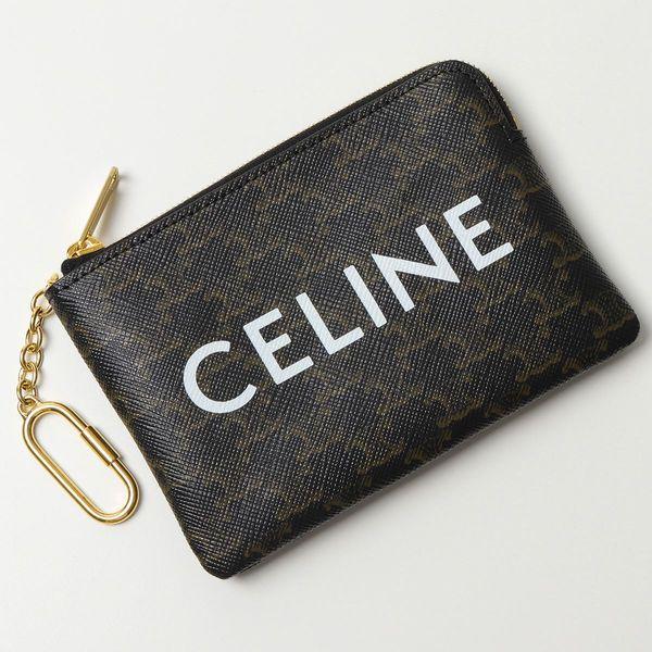 Celine セリーヌ 10c662ca2 38no Coin Card Pouch コインケース カードケース キーリング付き ポーチ ミニ財布 トリオンフキャンバス Black レディース 320904053 インポートセレクト Musee 通販 Yahoo ショッピング