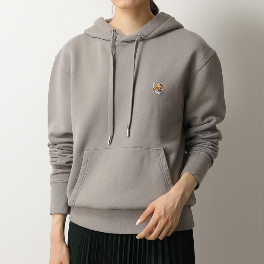 Maison Kitsune メゾンキツネ Fukm0002 Hoodie Fox Head Patch スウェットプルオーバー パーカー コットン Dark Grey レディース インポートセレクト Musee 通販 Yahoo ショッピング