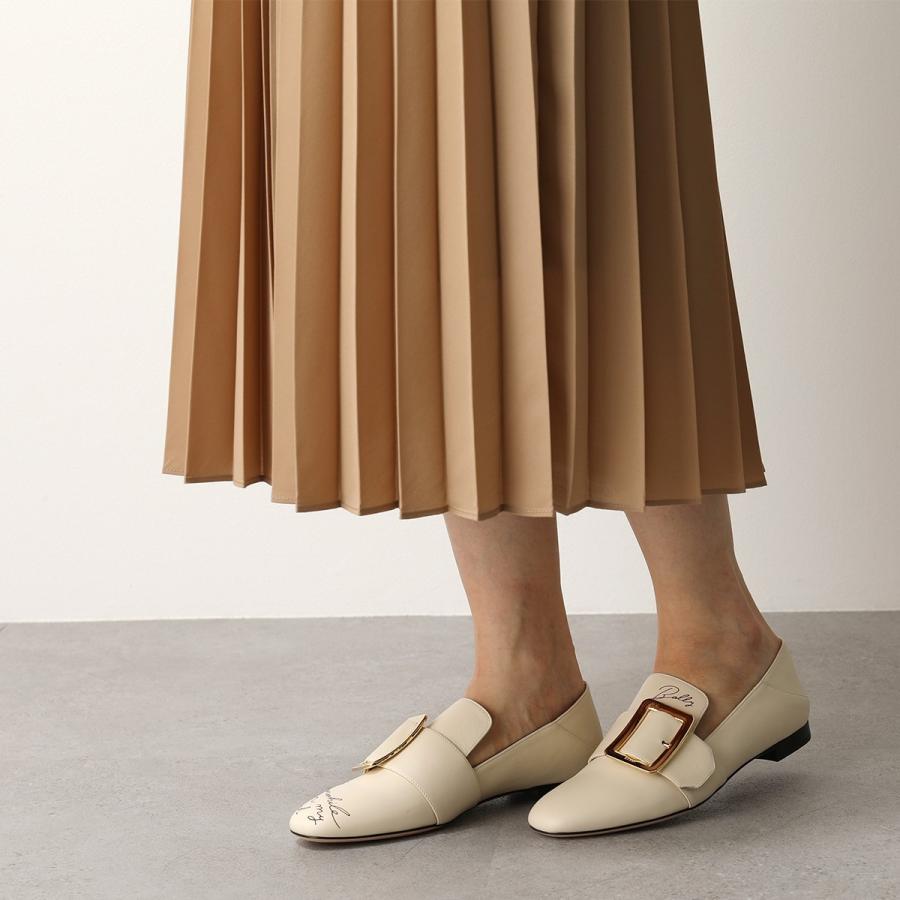 BALLY バリー JANELLE WRITE 08 レザー スリッポン ローファー 