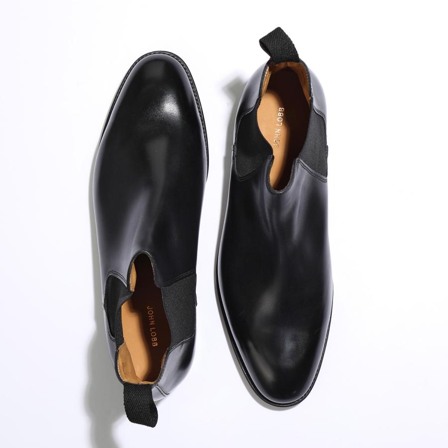 JOHN LOBB ジョンロブ LAWRY CALF 424041LE1R070 レザーブーツ サイドゴア ショートブーツ チェルシーブーツ 靴 BLACK メンズ｜s-musee｜05