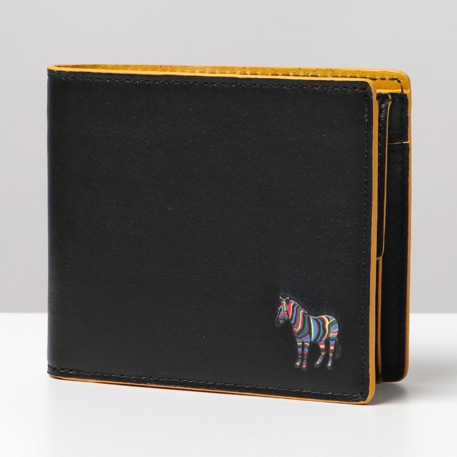 Paul Smith ポールスミス M2a 6078 Bzebra ゼブラパッチ 二つ折り財布 レザー 小銭入れ付き 78 メンズ インポートセレクト Musee 通販 Yahoo ショッピング