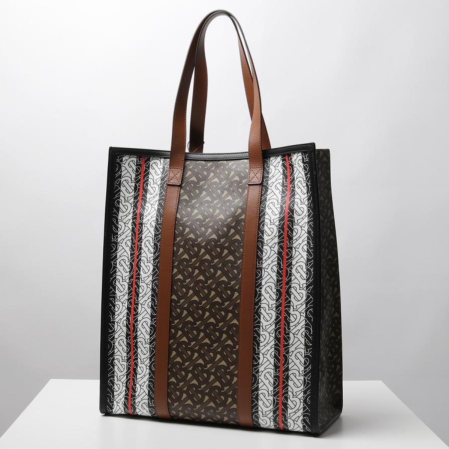 BURBERRY バーバリー 8021486 レザー モノグラム ストライプ トート  