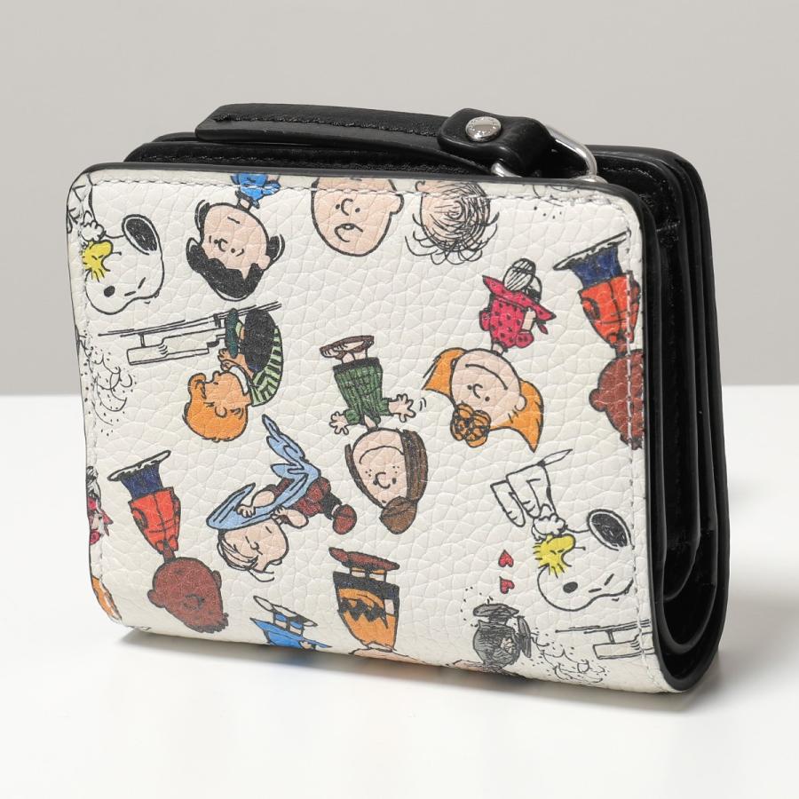 Marc Jacobs マークジェイコブス M Peanuts X Marc Jacobs レザー 二つ折り財布 スヌーピー 101 White Multi レディース インポートセレクト Musee 通販 Yahoo ショッピング