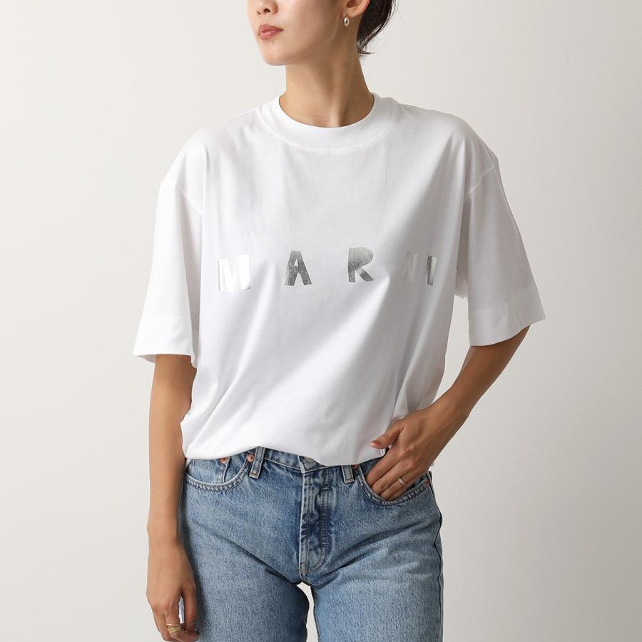 高速配送 エントリーでポイント最大11倍 5日21時 23時59分 Marni マルニ Thjet49epd Scq87 クルーネック オーバーサイズ 半袖 Tシャツ カットソー ランキング入賞商品 Www Skylanceronline Com