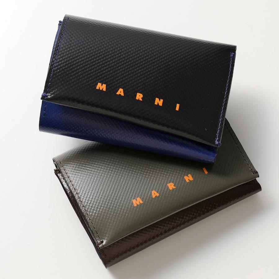 Marni マルニ Pfmi0019a0 P3572 カラー2色 三つ折り財布 バイカラー ミニ財布 豆財布 ロゴ メンズ レディース インポートセレクト Musee 通販 Yahoo ショッピング
