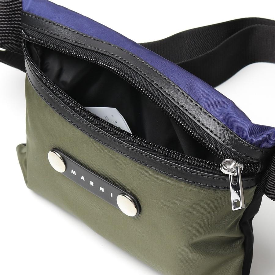 超特盛ミラクルプライス MARNI マルニ SBMQ0022U0 TN685 ナイロン メッセンジャー クロスボディバッグ トリコロール ショルダーバッグ 鞄 Z2H96 メンズ 【F2814726961】(16628円)