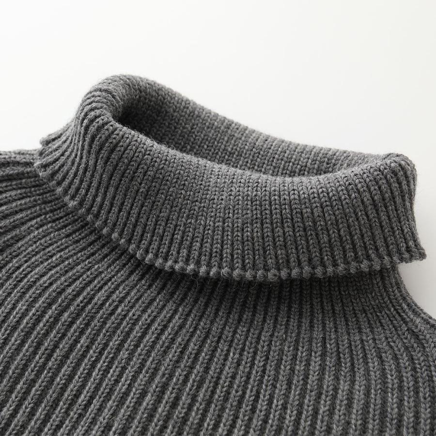 ANDERSEN-ANDERSEN アンデルセンアンデルセン ニット セーター NAVY TURTLENECK メンズ メリノウール 長袖 タートルネック アームウォーマー カラー10色｜s-musee｜15