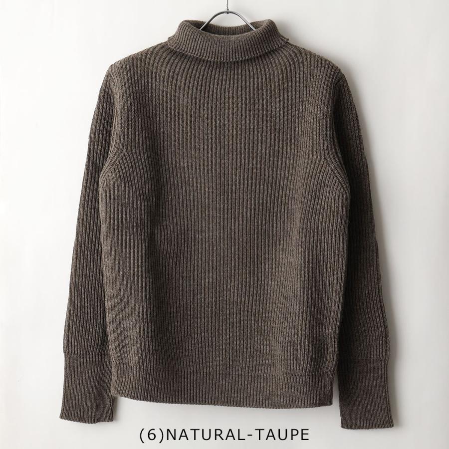 ANDERSEN-ANDERSEN アンデルセンアンデルセン ニット セーター NAVY TURTLENECK メンズ メリノウール 長袖 タートルネック アームウォーマー カラー10色｜s-musee｜07