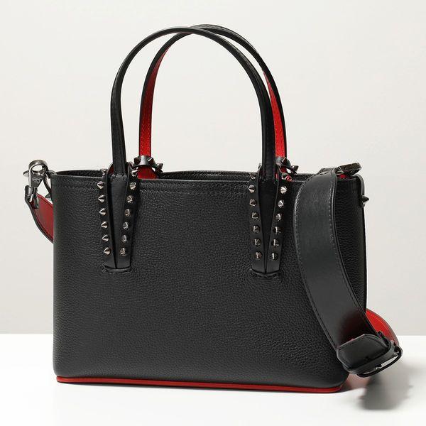 Christian Louboutin クリスチャンルブタン ハンドバッグ Cabata Mini Tote Bag 1205054 レディース レザーコンビ 2way ショルダーバッグ 鞄 カラー2色｜s-musee｜04