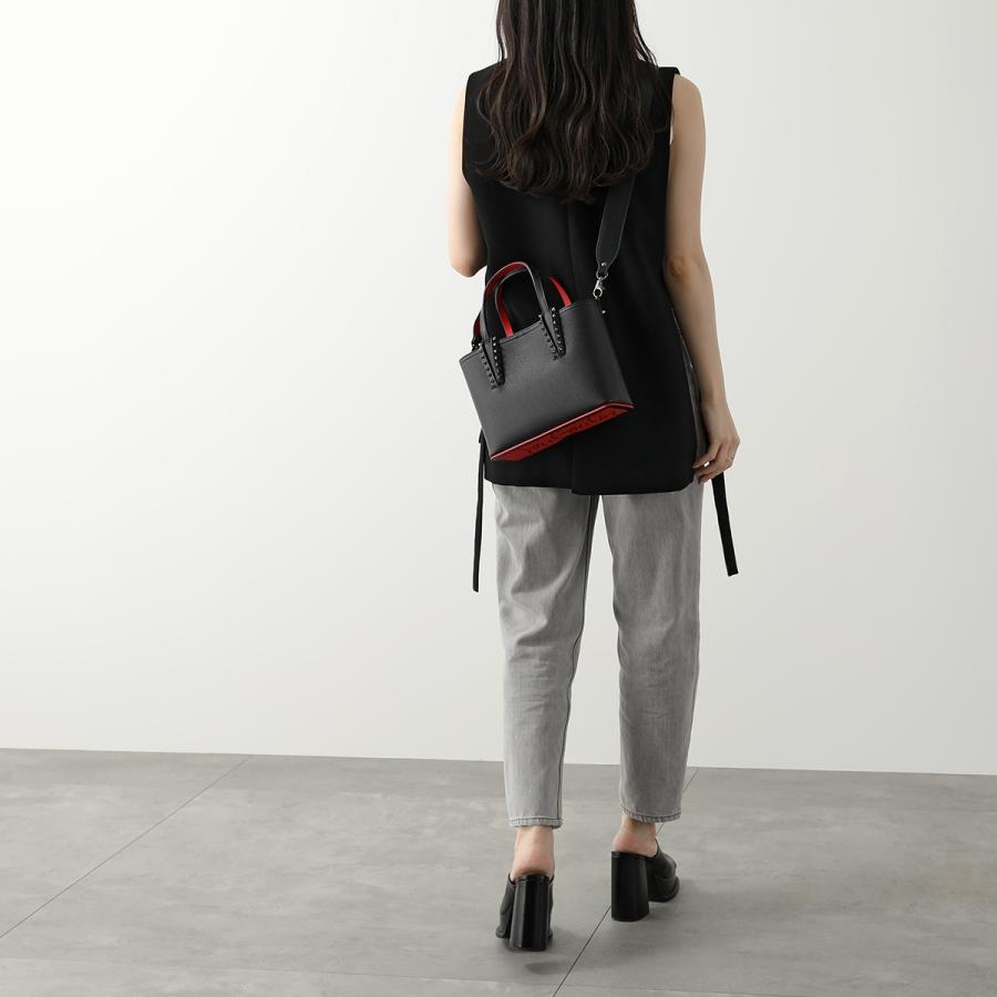 Christian Louboutin クリスチャンルブタン ハンドバッグ Cabata Mini Tote Bag 1205054 レディース レザーコンビ 2way ショルダーバッグ 鞄 カラー2色｜s-musee｜08