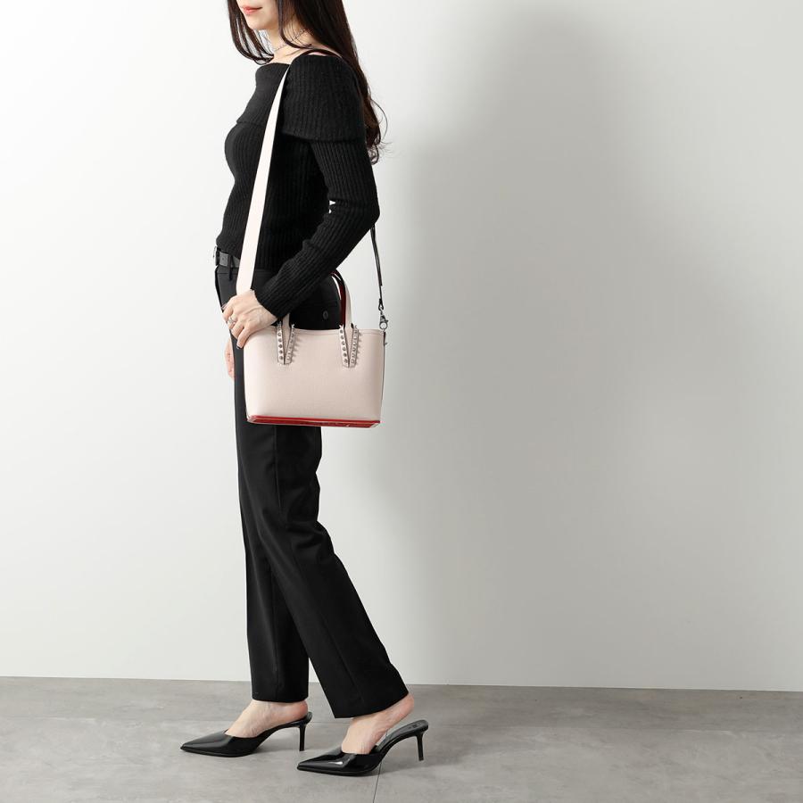 Christian Louboutin クリスチャンルブタン ハンドバッグ Cabata Mini Tote Bag 1205054 レディース レザーコンビ 2way ショルダーバッグ 鞄 カラー2色｜s-musee｜12