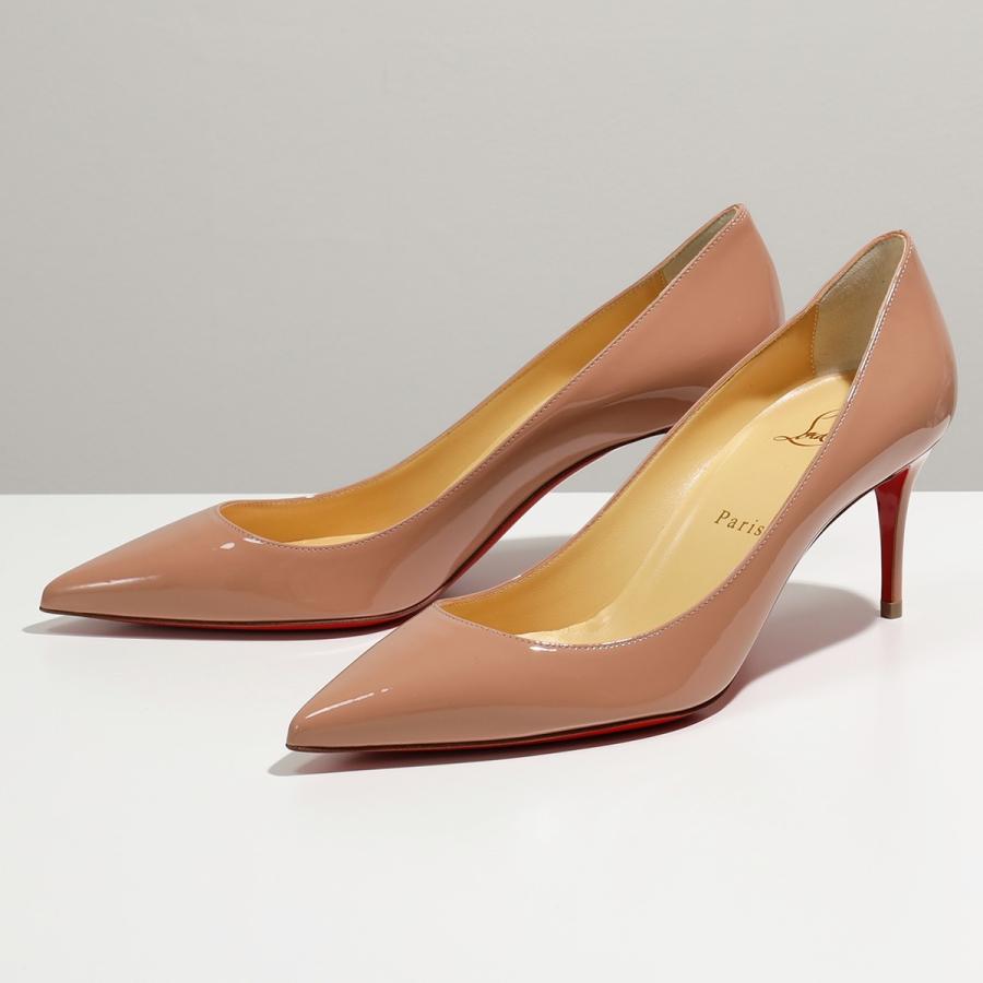 Christian Louboutin クリスチャンルブタン Kate パテントレザー ポインテッドトゥ ヒール パンプス Pk1a Nude 靴 レディース インポートセレクト Musee 通販 Yahoo ショッピング