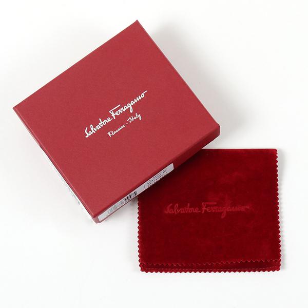 FERRAGAMO（フェラガモ） 34 0105 001 バレッタ クリスタル サインロゴ