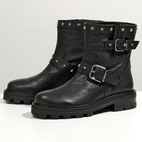 100 安心保証 3 000円offクーポン対象 4月1日限定 Jimmy Choo ジミーチュウ Youth Ii Hxs レザー バイカーショート ブーツ スタースタッズ装飾 Black インポートセレクト Musee 通販 Yahoo ショッピング 選べるサイズ展開 Skylanceronline Com