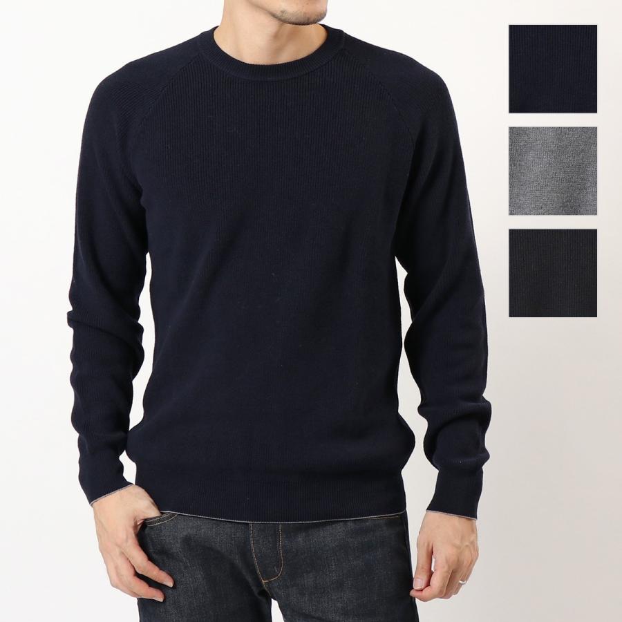 Roberto Collina ロベルトコリーナ Ru カラー3色 長袖 ニット コットンウール クルーネック セーター メンズ インポートセレクト Musee 通販 Yahoo ショッピング