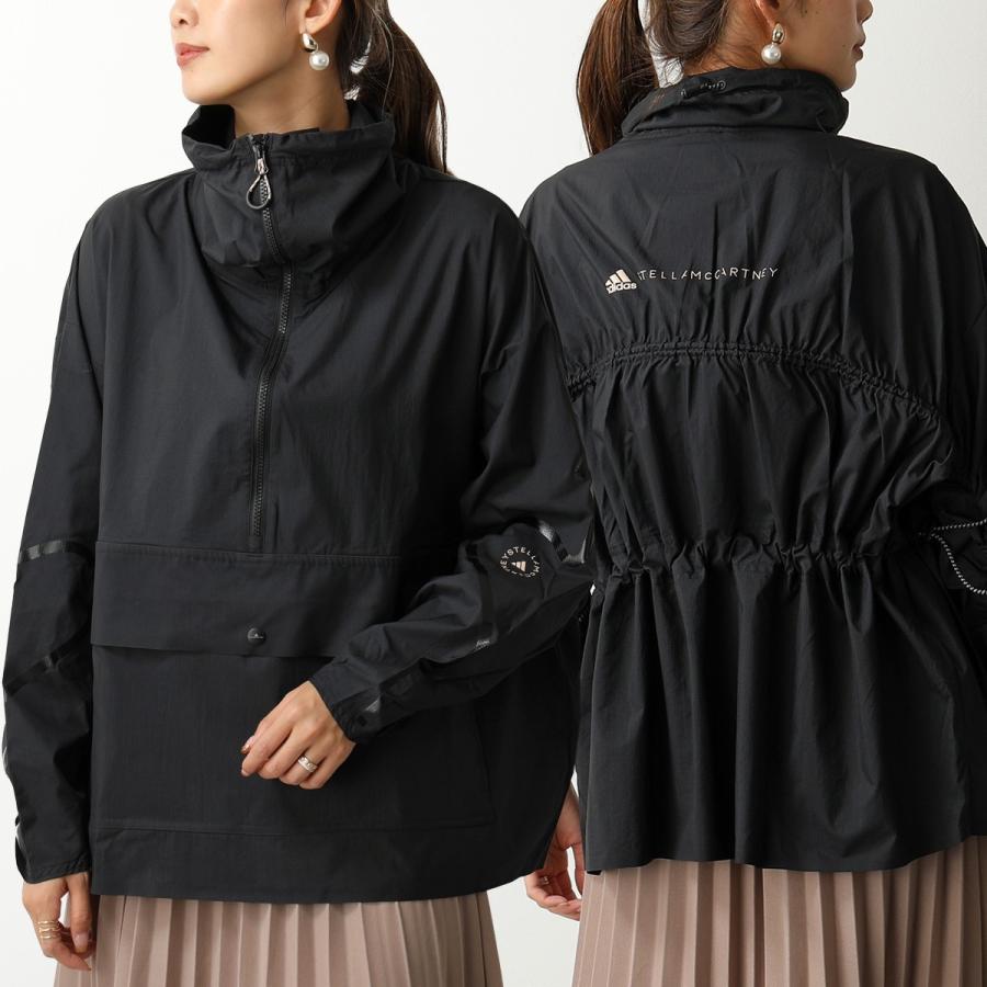 Adidas By Stella Mccartney アディダス ステラマッカートニー コラボ Fu1162 Half Zip Mid Length Jacket アノラック プルオーバー Black レディース インポートセレクト Musee 通販 Yahoo ショッピング