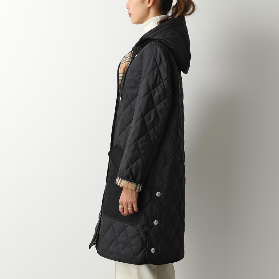 BURBERRY ダイアモンドキルティング フーデッドコート サーモ 【公式通販】