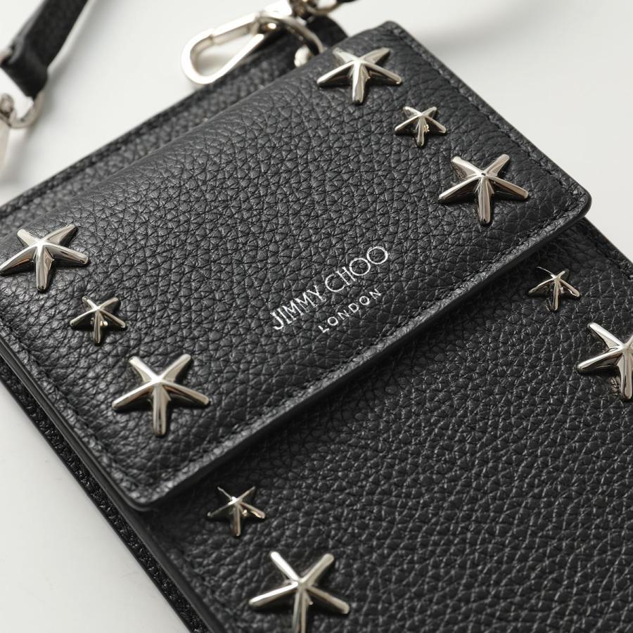 Jimmy Choo ジミーチュウ Pegasi Phone Case Uuf レザー スタースタッズ ネックポーチ ショルダーバッグ Iphoneケース 携帯ケース 鞄 Black Silver レディース インポートセレクト Musee 通販 Yahoo ショッピング