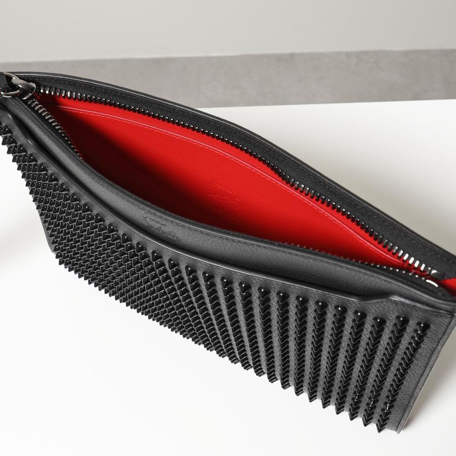 Christian Louboutin クリスチャンルブタン Skypouch スカイポーチ スパイクスタッズ レザー クラッチバッグ リストレット付き 鞄 Cm53 Black メンズ インポートセレクト Musee 通販 Yahoo ショッピング