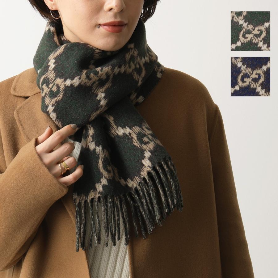 Gucci グッチ 4ga96 カラー2色 フリンジ ウール マフラー ストール Gg総柄 メンズ インポートセレクト Musee 通販 Yahoo ショッピング