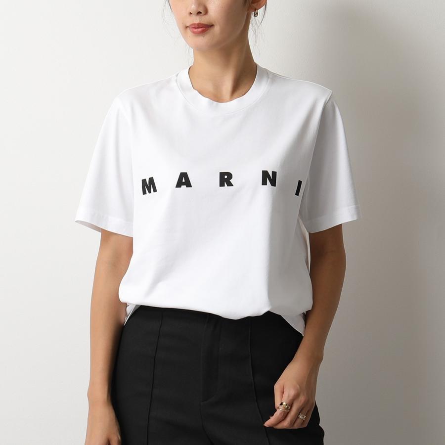 MARNI マルニ HUMU0170P0 S23727 クルーネック 半袖 Tシャツ カットソー ロゴT コットン 00W01 レディース  :321117165:インポートセレクト musee - 通販 - Yahoo!ショッピング