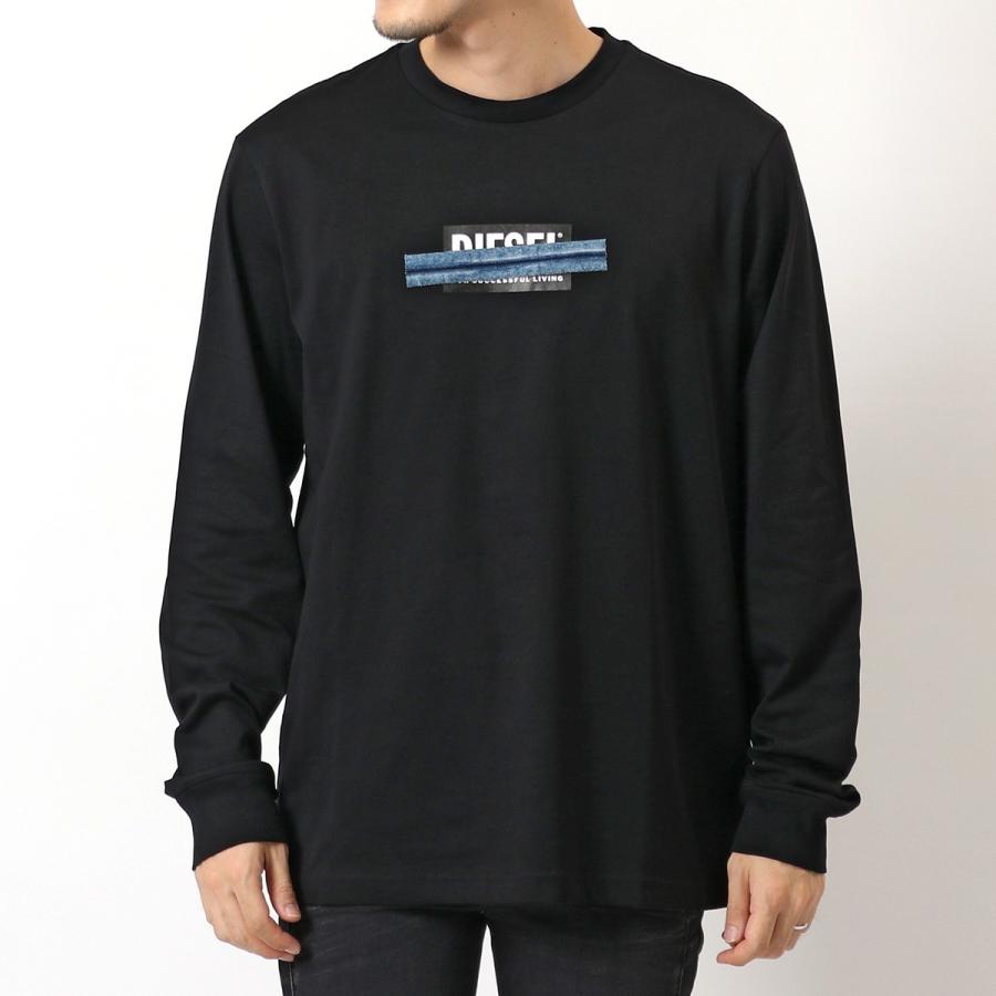 Diesel ディーゼル A 0catm T Just Ls X41 ロゴt 長袖 Tシャツ カットソー クルーネック デニムテープ コットン 9xx メンズ インポートセレクト Musee 通販 Yahoo ショッピング