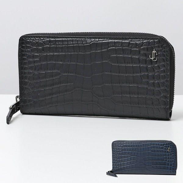 Jimmy Choo ジミーチュウ Carnaby S Ccj レザー ラウンドファスナー長財布 クロコダイル Jcパーツ Black メンズ インポートセレクト Musee 通販 Yahoo ショッピング