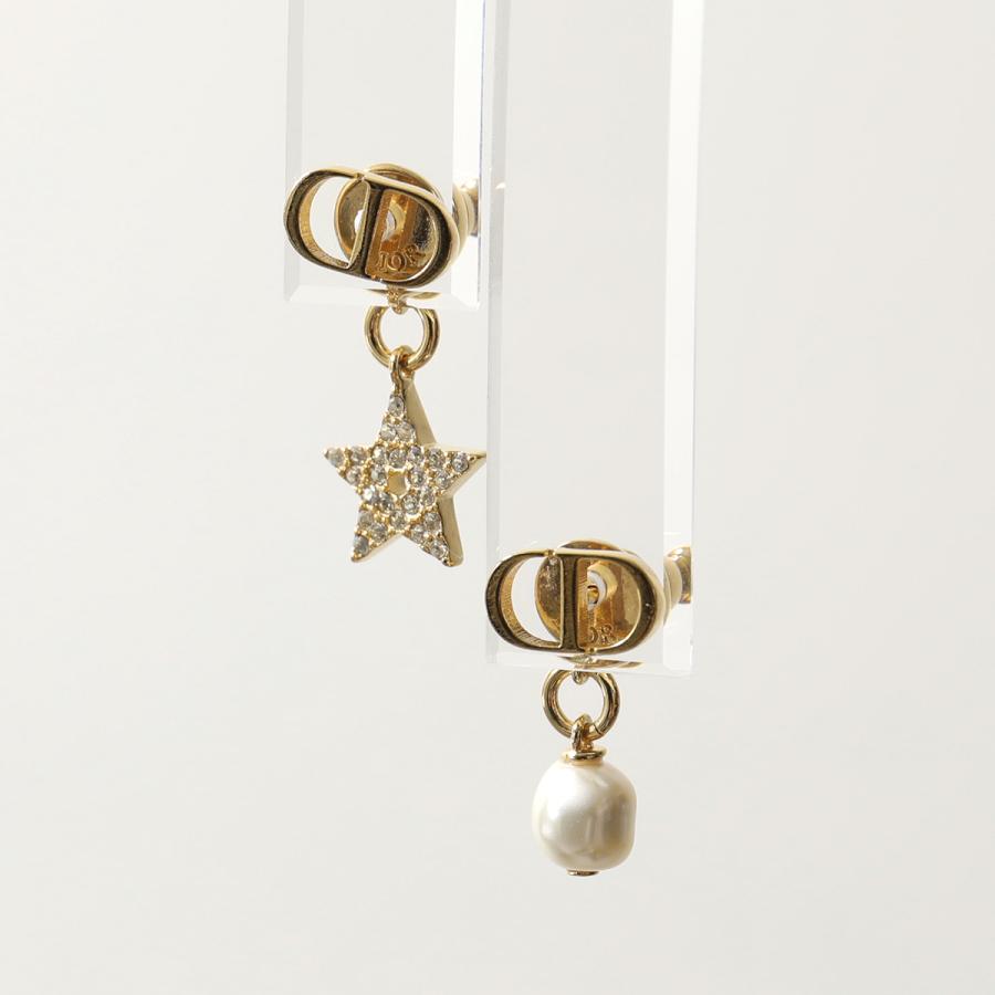 Dior ディオール E1297ptccy Asymetric Studs クリスタル装飾 Cd 星 スター パール スタッドピアス 301 Golg White レディース インポートセレクト Musee 通販 Yahoo ショッピング