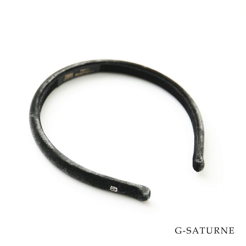 美品 ALEXANDRE DE PARIS ヘッドバンド ベロア ブラック ALEXANDRE DE PARIS（アレクサンドル ドゥ パリ） アレクサンドル ドゥ