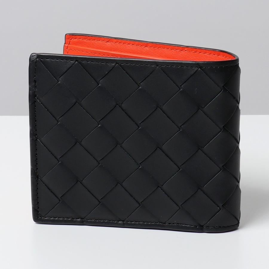 Bottega Veneta レザー 二つ折り財布 オレンジ BOTTEGA VENETA（ボッテガ・ヴェネタ） 並行輸入 2つ折り財布 オレンジ