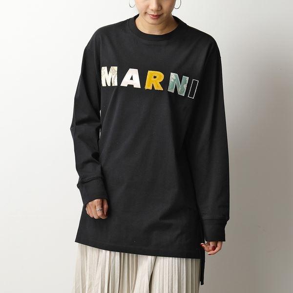 楽天カード分割 1 000円offクーポン対象 4月1日限定 Marni マルニ Thje0129s1 Tcy68 クルーネック 長袖 Tシャツ カットソー ロゴt パッチワーク アシン 受賞店舗 Www Thedailyspud Com