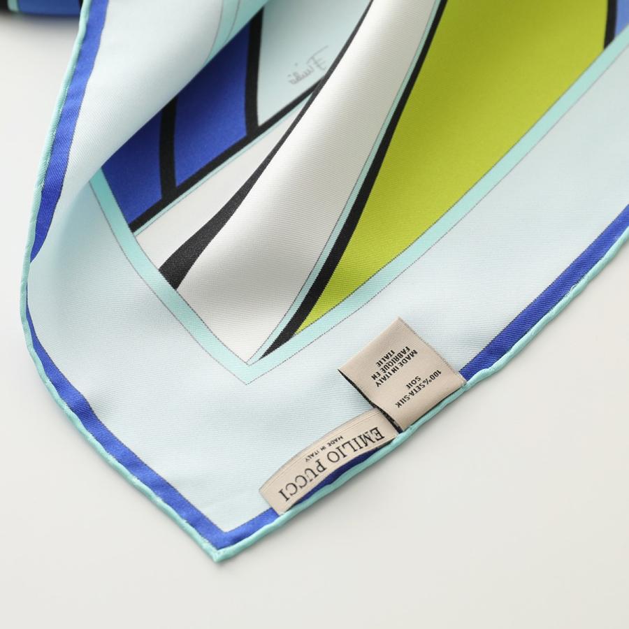 EMILIO PUCCI エミリオプッチ JR483 カラー4色 イタリア製 大判 シルク ストール スカーフ プッチ柄 90×90 レディース｜s-musee｜09