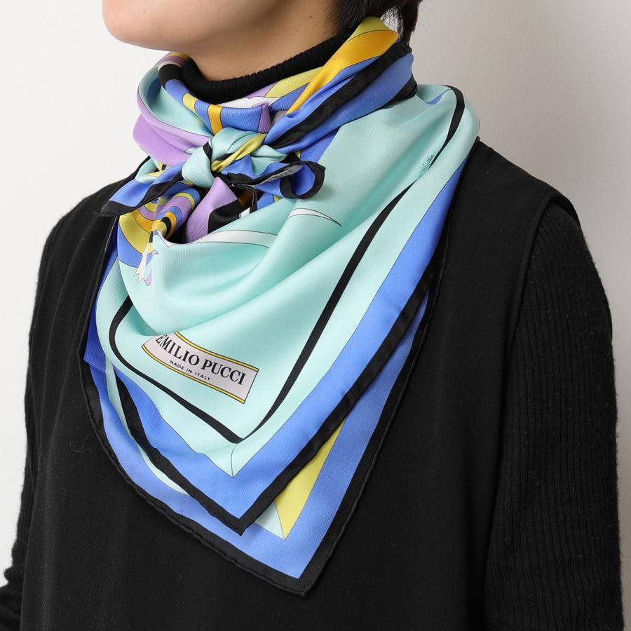 EMILIO PUCCI エミリオプッチ JR482 イタリア製 大判 シルク EMILIO PUCCI エミリオプッチ JR482 イタリア製 大判 シルク