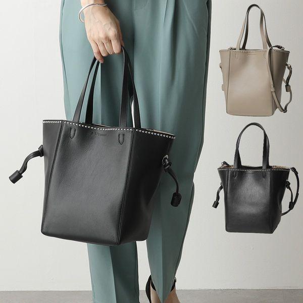 正規取扱店】】 j&m davidson ベル スタッズ レザー ハンド トート