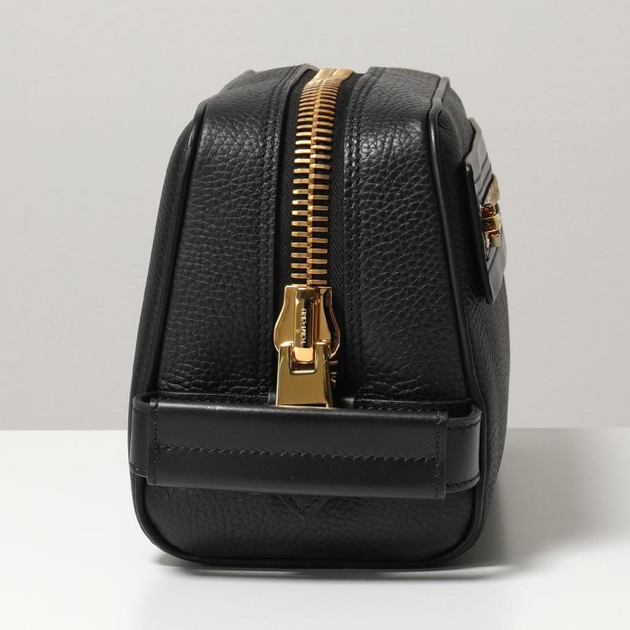 完売品】TOMFORDトムフォード レザーバッグ ポーチ ブラック×ゴールド ...